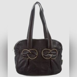 See by Chloe’ Vintage Black Leather Marti Bow Shoulder Bag